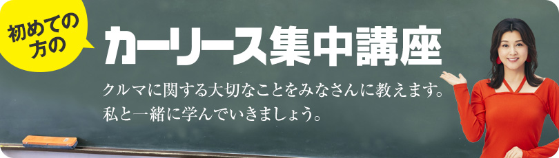 初めての方のカーリース集中講座